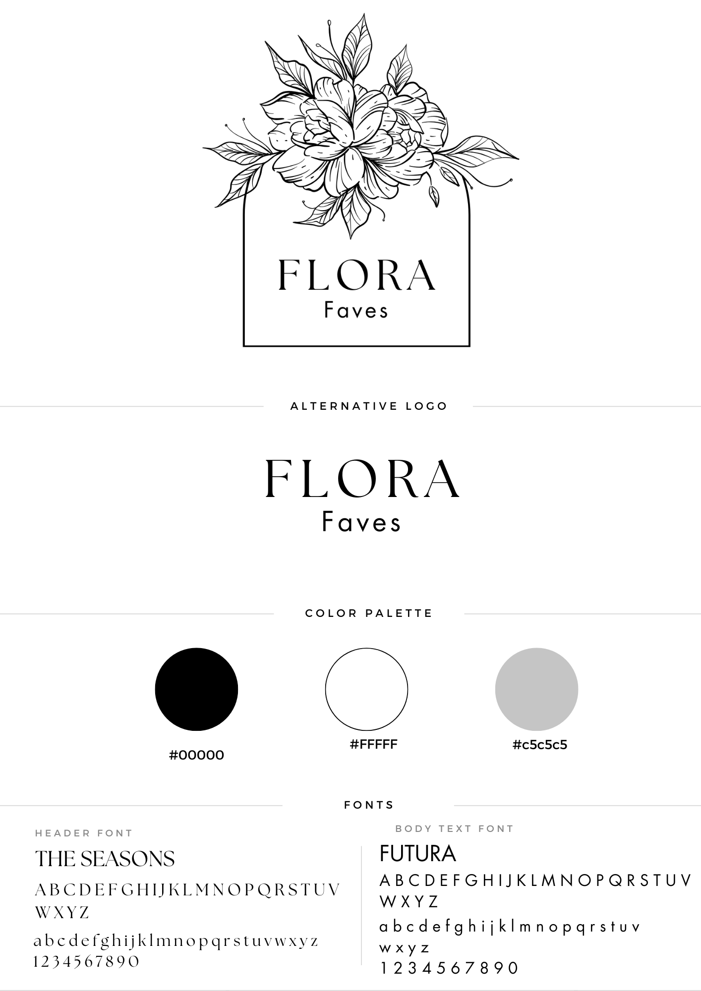 Flora Faves brand style guide