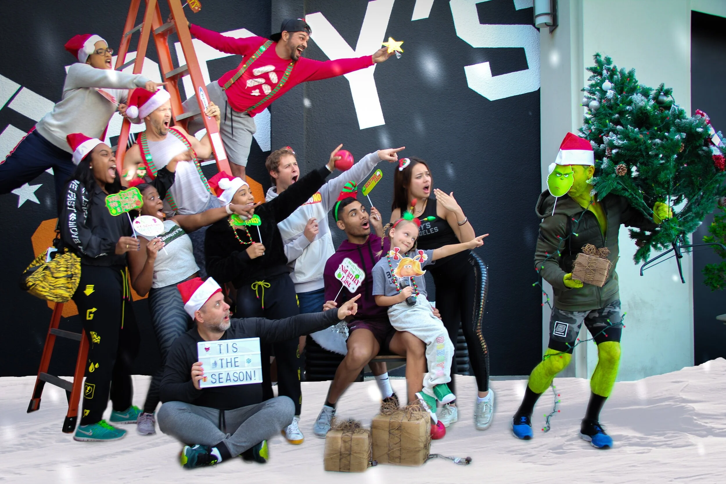 Barry's Bootcamp holiday event photography